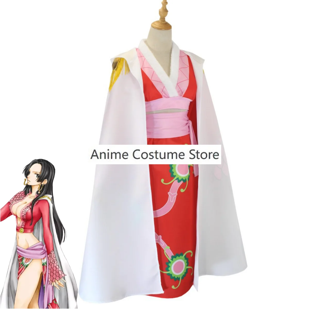 Anime Lily Sete Senhores da Guerra do Mar Boa · Hancock Cosplay Costume, Roupas de Halloween, Terno de Serpente para Mulheres, Peruca Sexy