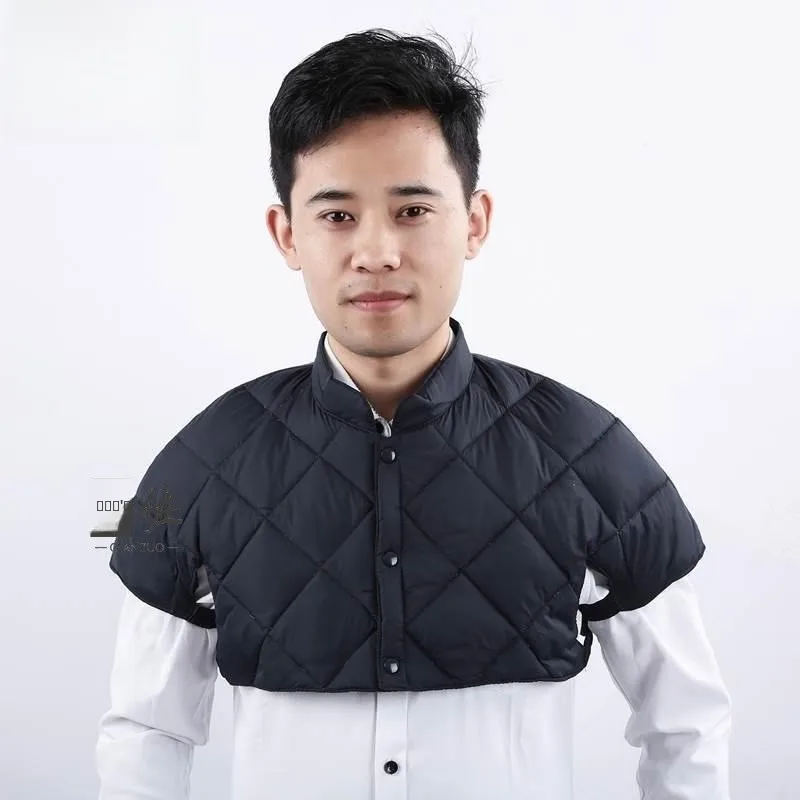 

Men's down Vest oulder Wrap S Special Large Size Warmth Tool Wool Camere Full Body Protection Home Use Health Care