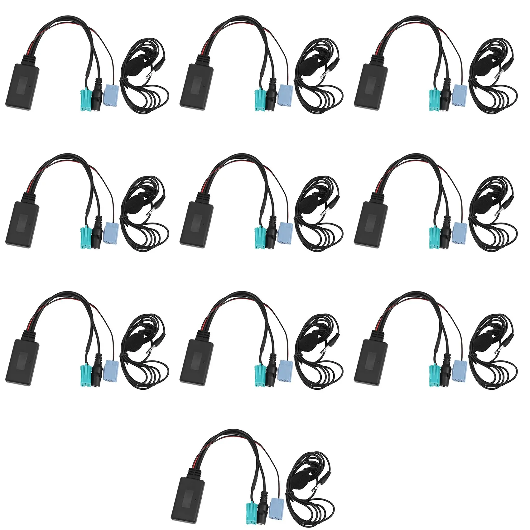 

10X Car Bluetooth 5.0 Aux Cable Microphone Handsfree Mobile Phone Free Calling Adapter for Renault 2005-2011