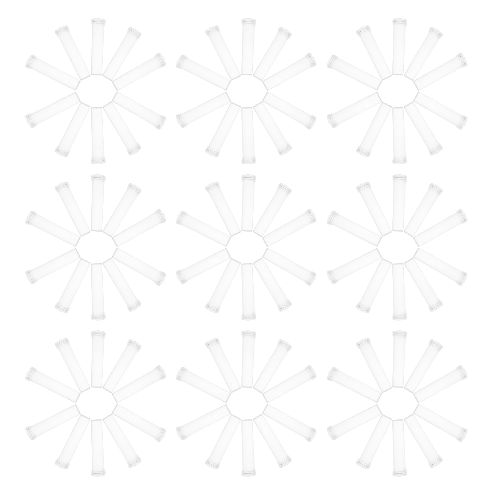 

100pcs Floral Water Tubes Clear Plastic Test Tubes For Flower Arrangements Mini Vases Desktop Holders With Nutritions Design