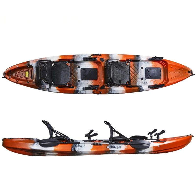 

Rotomolded Kayak Double Platform Plastic t with Seat Outdoor Fishing Boat