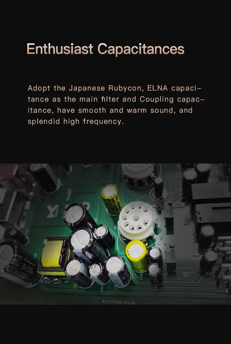 XDuoo MP-01 Tubo Phono Preamplificador y amplificador de auriculares Salida de auriculares de 6,35 mm Entrada AUX /PHONO para fonógrafos, teléfonos y reproductores de CD