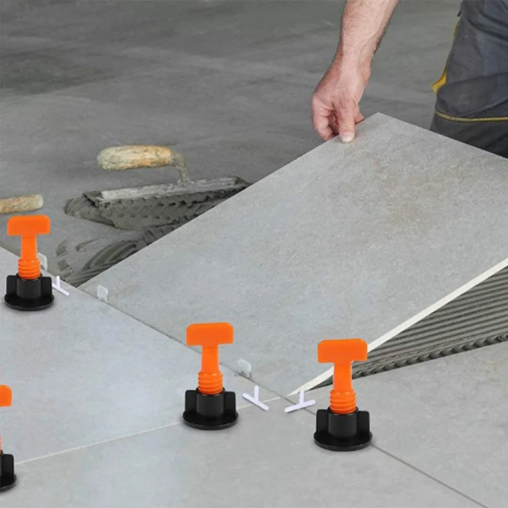 151 Pcs Adjustable Design Tile Leveling System Locator Tool Leveling Spacers Level Spacers Kit Wall Leveler Convenient Operation