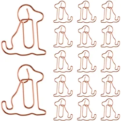 25 clips de papel para gatos, suministros de oficina, clips con forma de animal para cuaderno grande, decoración escolar de Metal pequeño