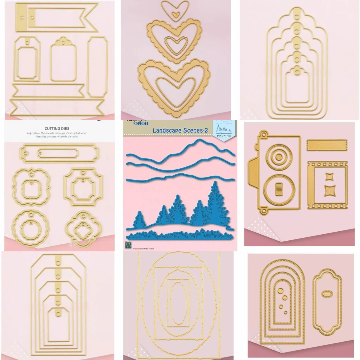 File Folder Square Frame 2025 New Metal Cutting Dies For Craft Embossing Make Paper Greeting Card Making Template DIY Handmade