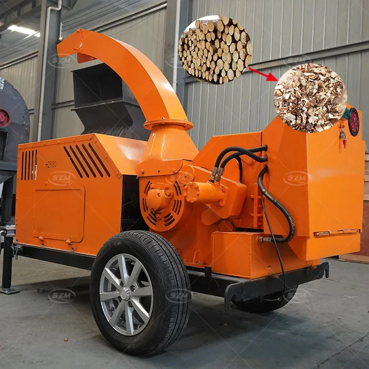 Wood Crusher Machinery Wood Shredder Chipper Branch Crusher Electric Wood Chipper Shredder