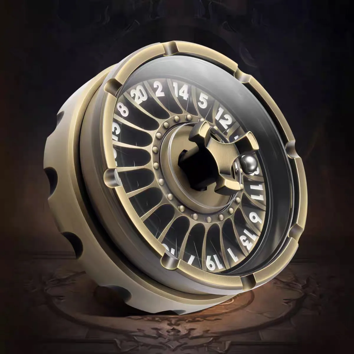 JYEDC Mechanischer Spinner aus Metall, Fidget Spinner, Desktop-Spielzeug zum Stressabbau