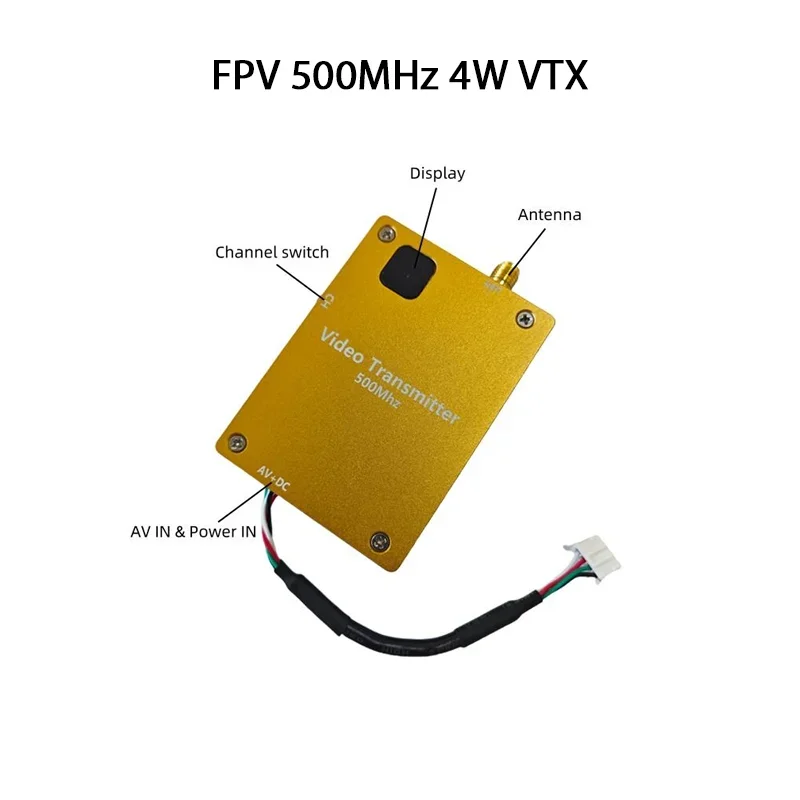 500Mhz 4W 40Km Fpv …