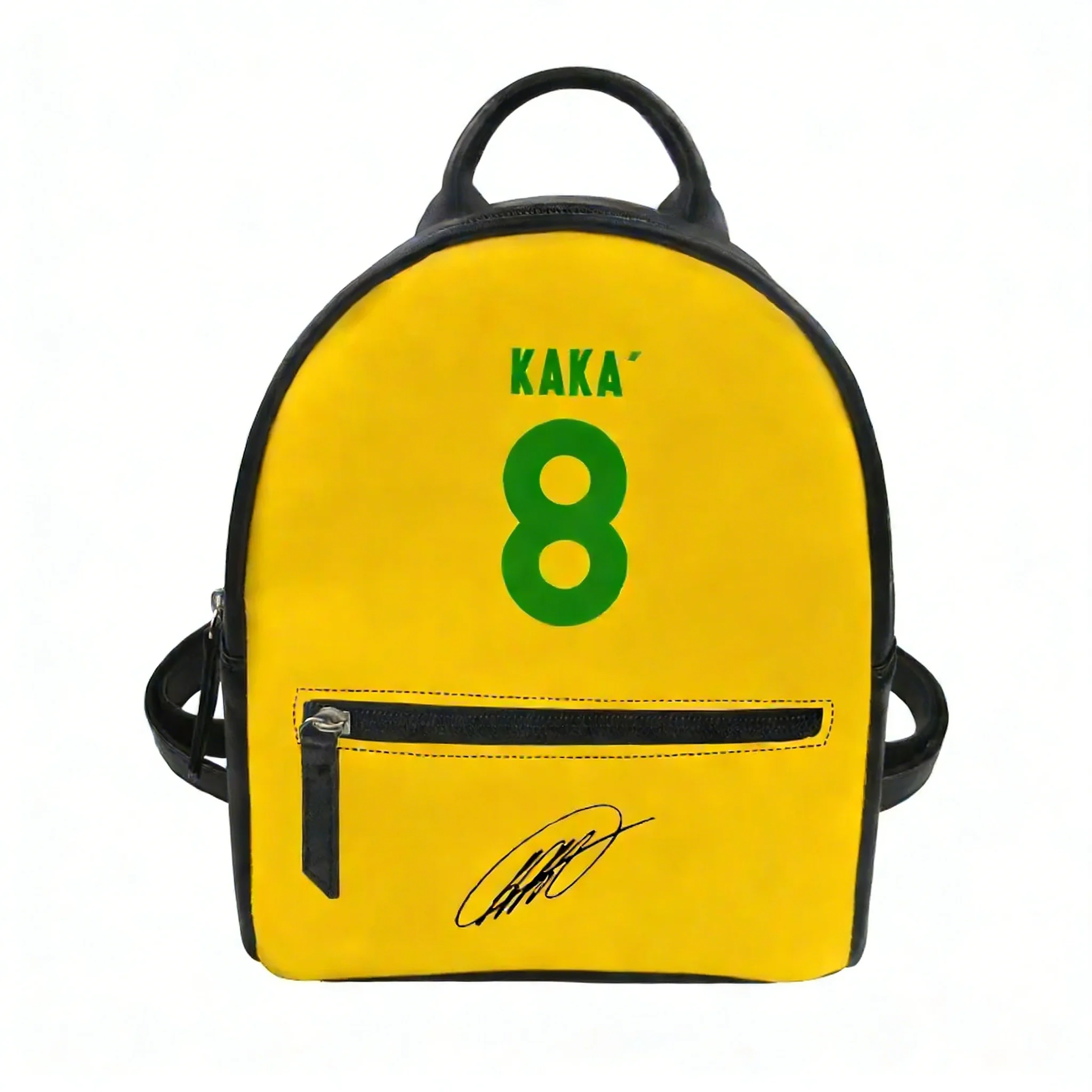 

Kaka No.22 Backpack Purse Women Child Schoolbags Brazil Soccer Star Personalized Double Shoulder Bag Mini Leather Daypack Gift