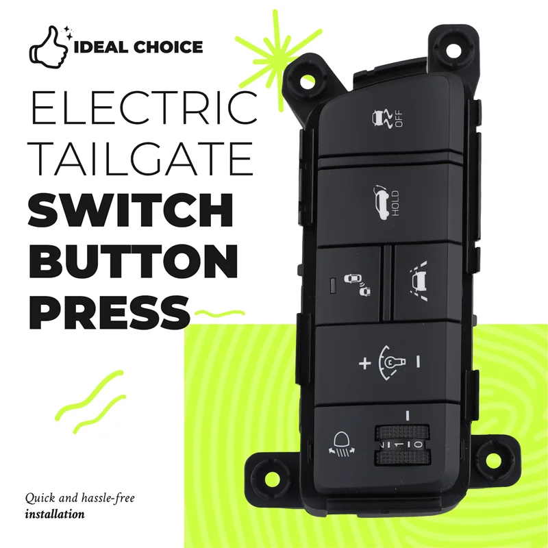 

AV36-Car Headlamp Adjustment Lnstrument Luminance OFF Electric Tail Gate Switch For Tucson TL 2019-2020 93710-F8AG0