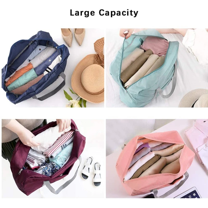 Newest Nylon Foldable Travel Bags Unisex Large Capacity Bag Luggage Organizer Women WaterProof Handbags Men Travel Bags