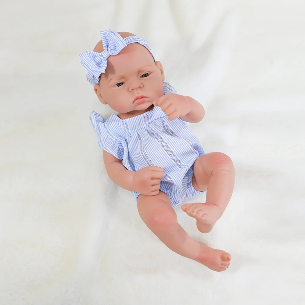 16インチ（40cm）のリボーンドール、洋服セット付き、ビニール製新生児