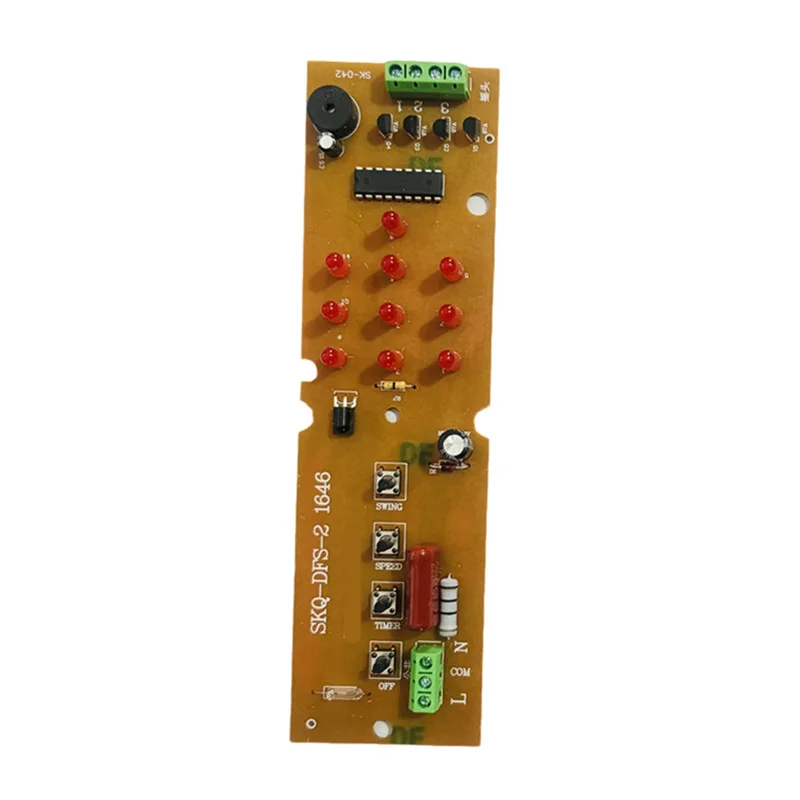 646 Remote Control Fan Junction Box Control Board, Floor Fan Box Modified Shell Circuit Board Electric Fan Accessories