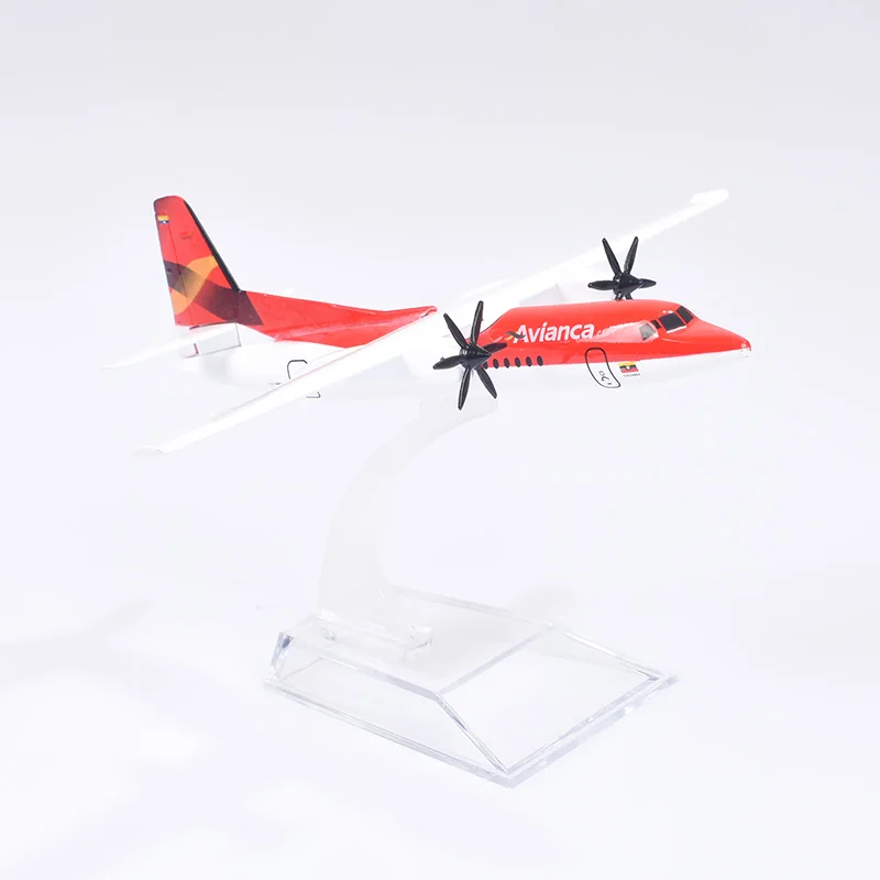 JASON TUTU ERJ145 Fokker F50 aereo pressofuso in metallo scala 1/400 aerei Avianca FK50 modello di aereo modello di aereo Dropshipping