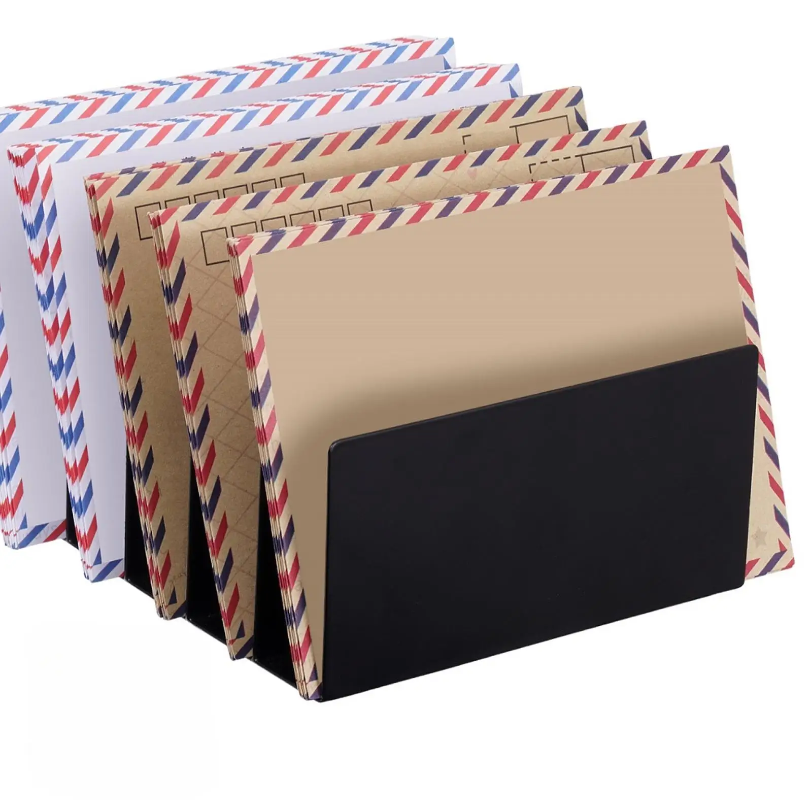 

Настольный органайзер для файлов, многофункциональная стойка для конвертов, 5-секционная организация, держатель для документов для дома, школы, класса, офиса