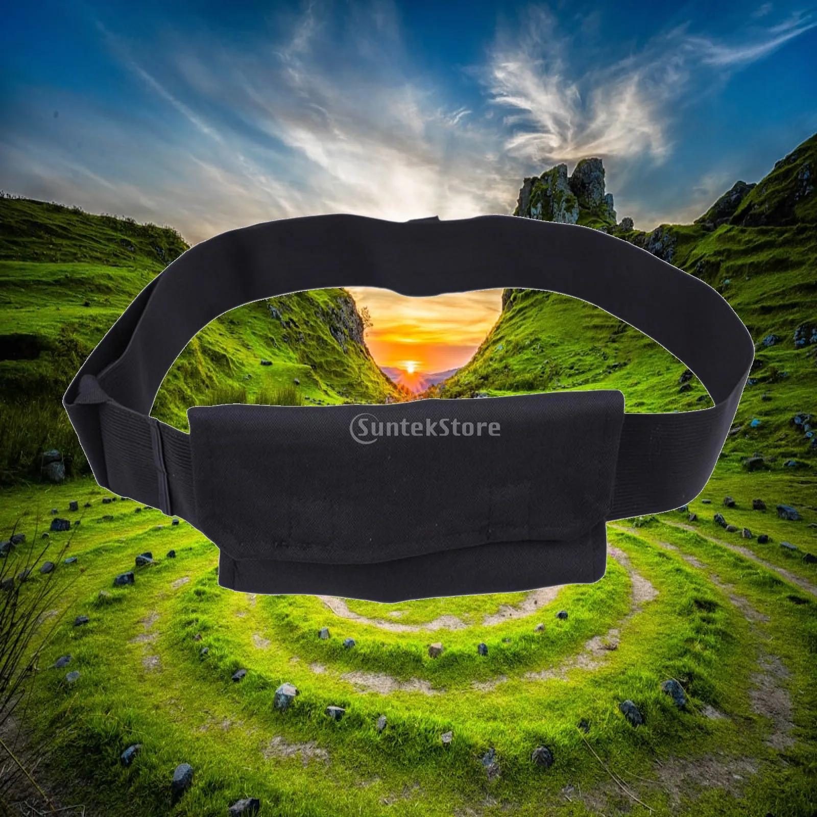 Adjustable Medical Support Belt for Abdominal Care with Tube Holder Pocket for Home Recovery