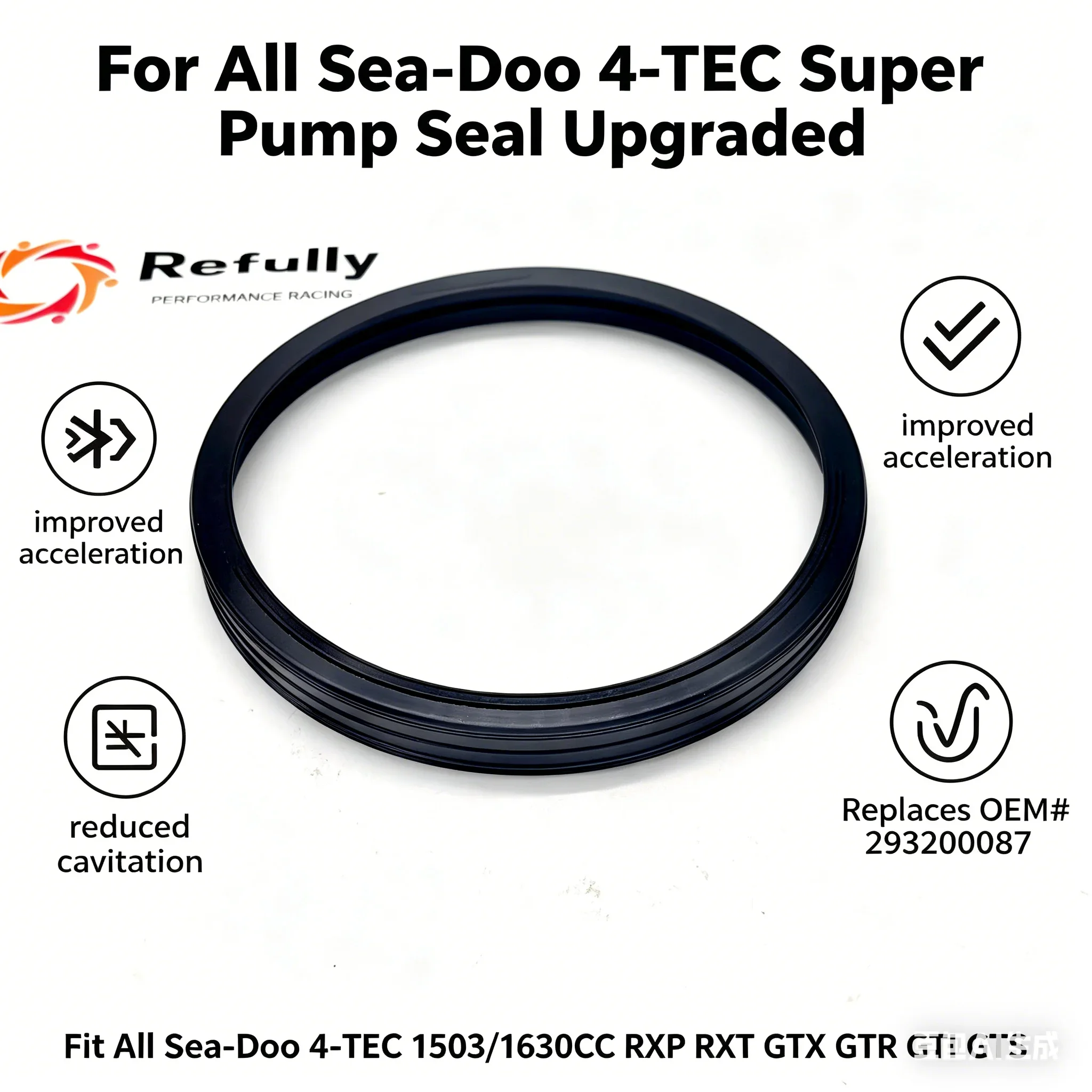 Super Pump Seal Upgraded Kit for All Sea-Doo 4-TEC 1503CC & 1630CC  RXP RXT GTX GTR GTI GTS