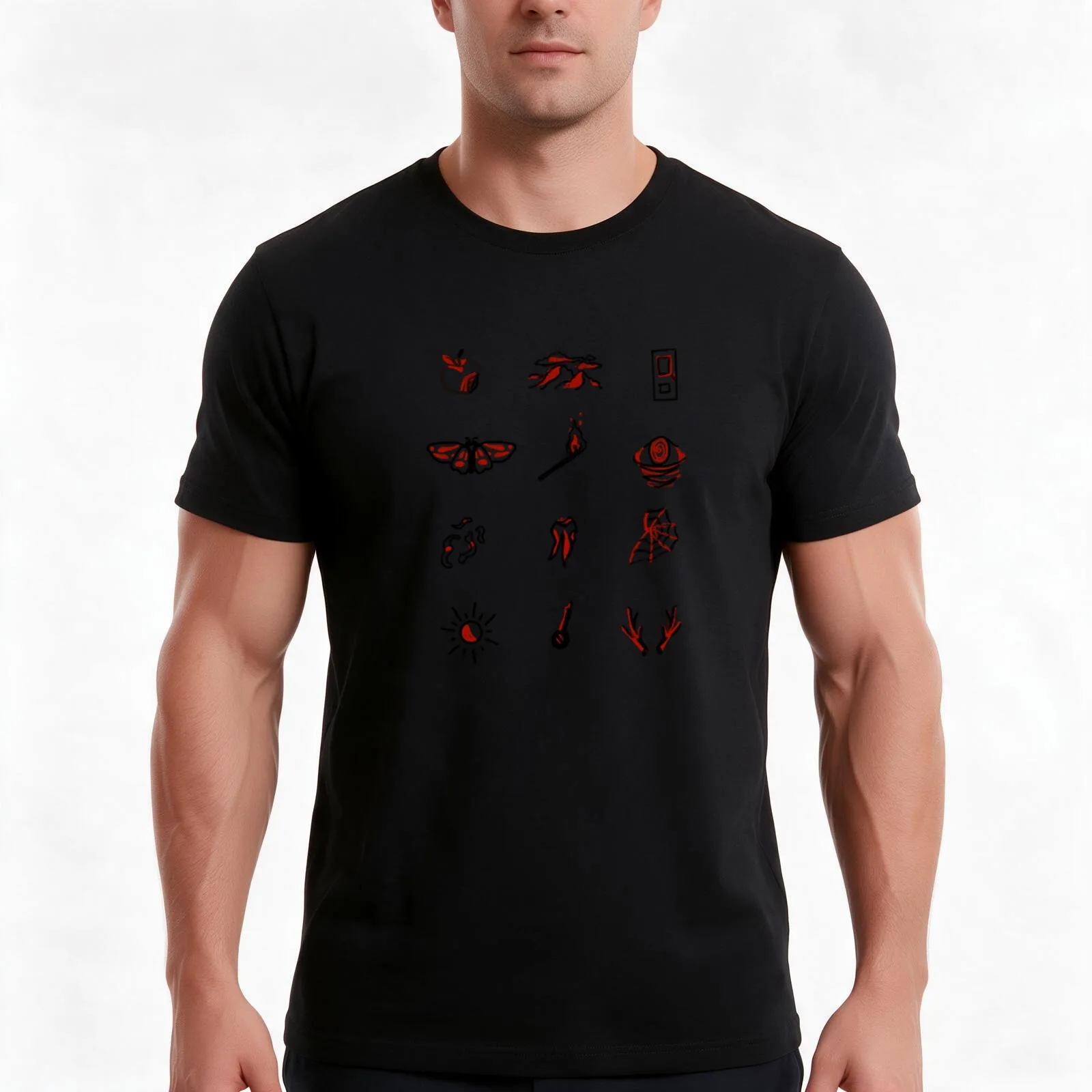 Magnus Archives fears / entities T-Shirt, Summer Casual Cotton Tee, Oversized Streetwear Tops, Vintage Graphic Print