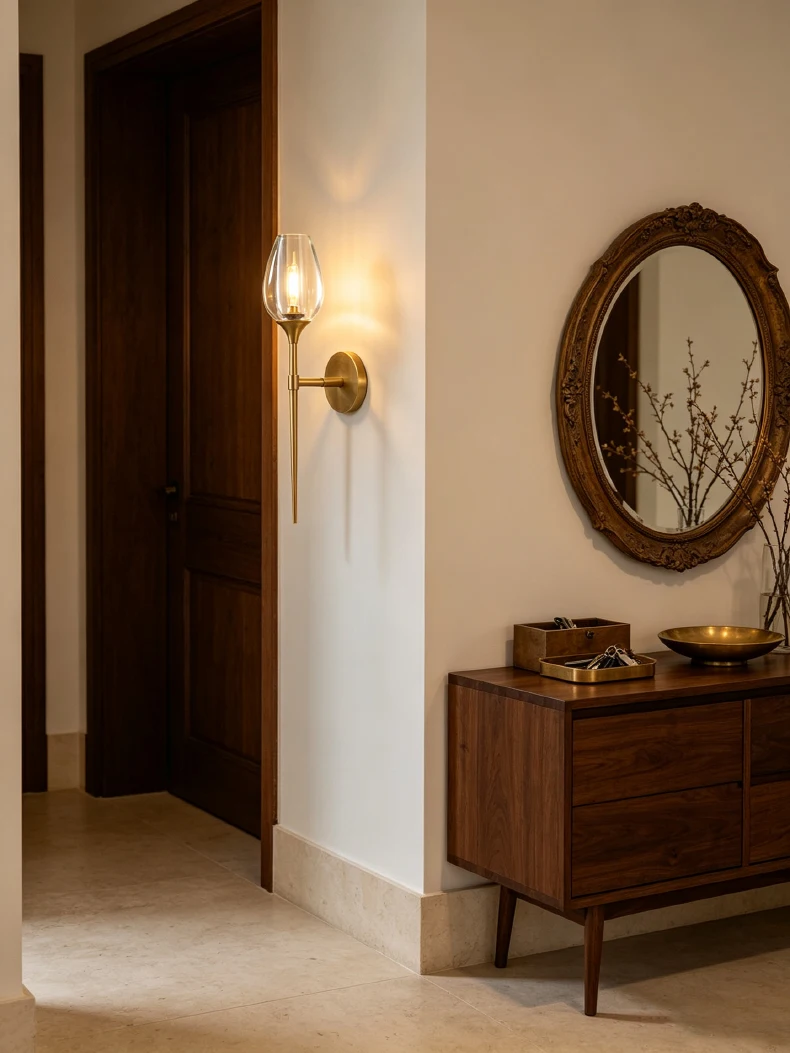 All-Copper American-Style Light Villa Hallway