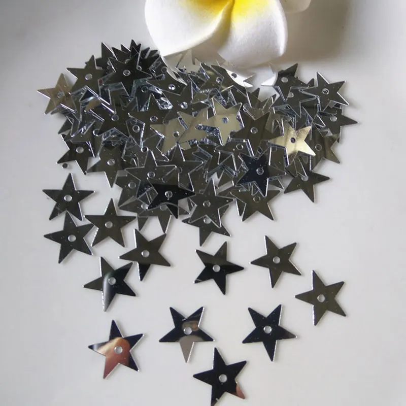 3mm 5mm 7mm 10mm 13mm 15mm 20mm Sequin Pentagram Loose Sequin Crafts Sequin Sewing Clothes Decoration DIY Accessories 10g/20g/50