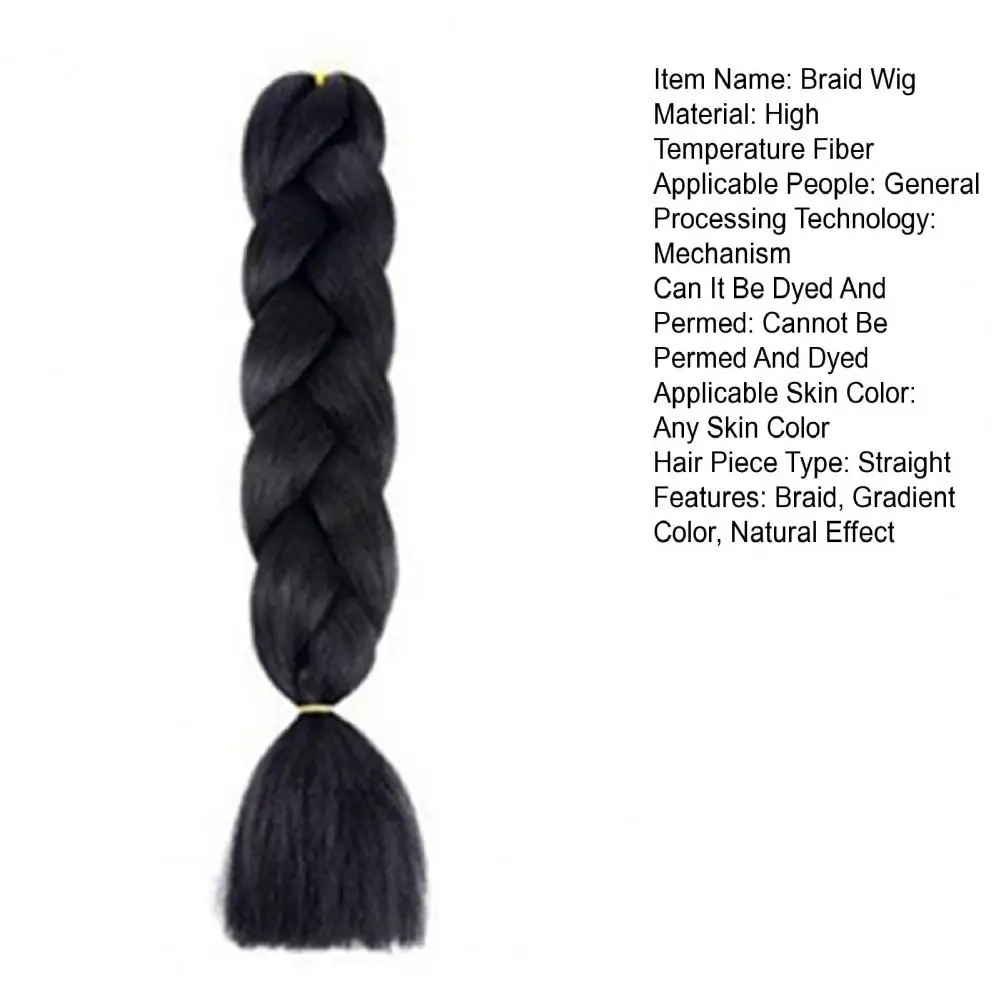 Colorful Gradient Hip Hop Braided Wig - usage example