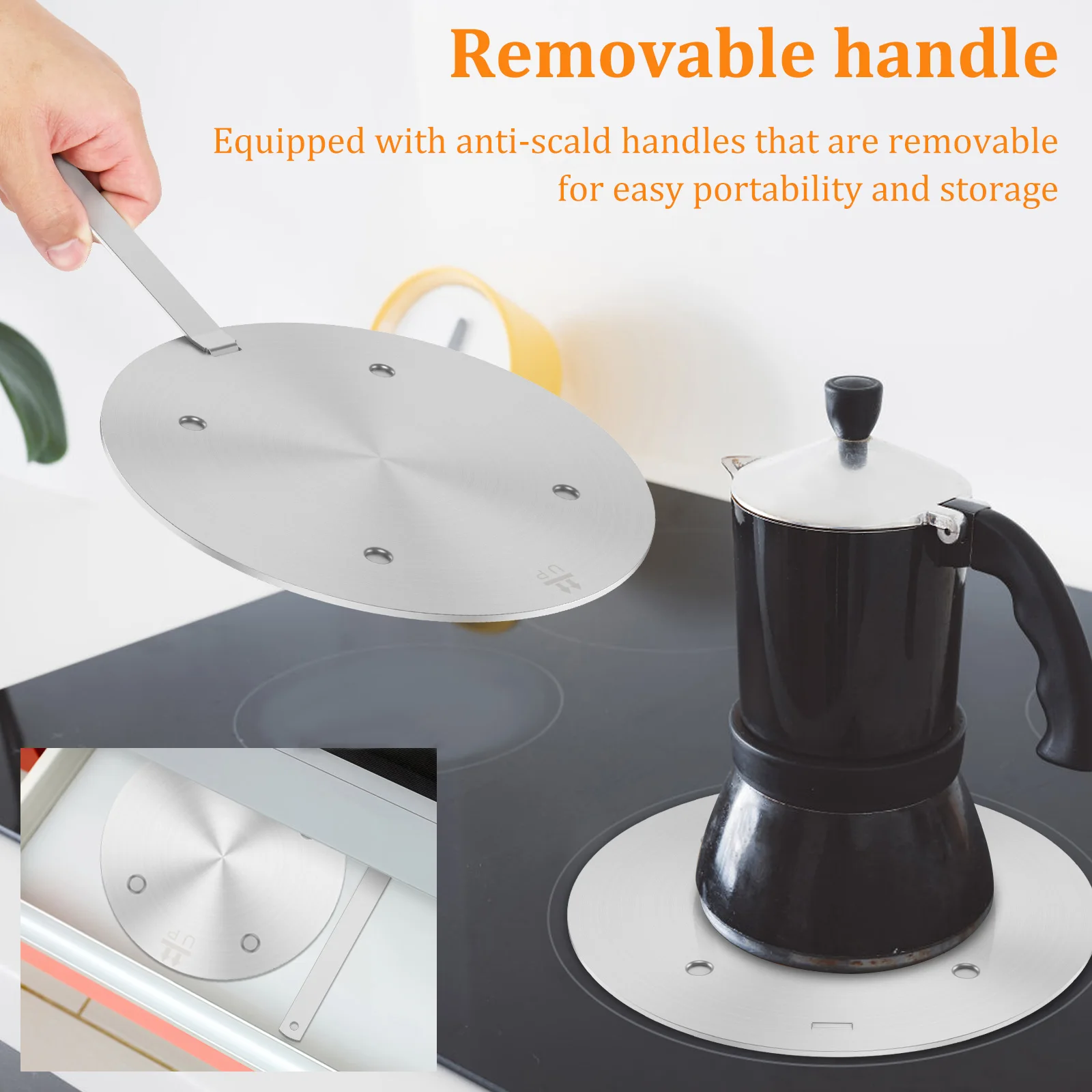 Induction Cooker Heat Conduction Plate Gas Stove Heat Conductor Slice Stainless Steel Heat Diffuser Ring Cooker Stove Protector