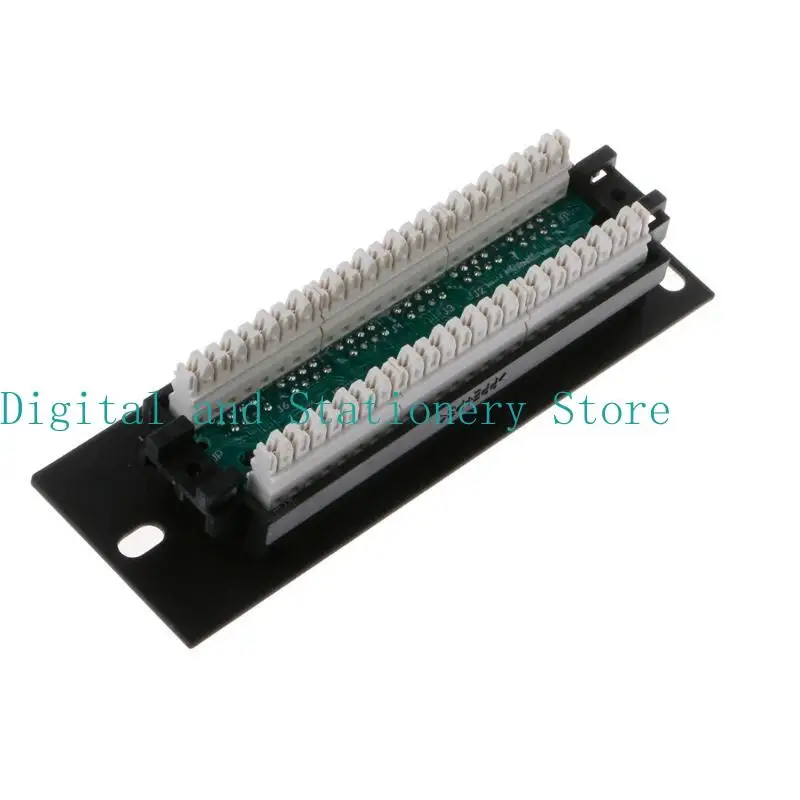 Y1UB 6 Port CAT5e Wallmount Patch Panel 10G Support 1U Patch Panel UTP 19 in