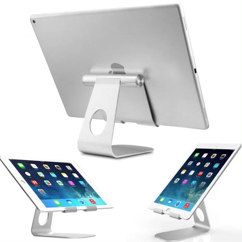 

Aluminum Tablet Stand Desktop Holder Dock for Kindle E-Reader Tablets Adjustable Sticky Base Stable Charging Holder