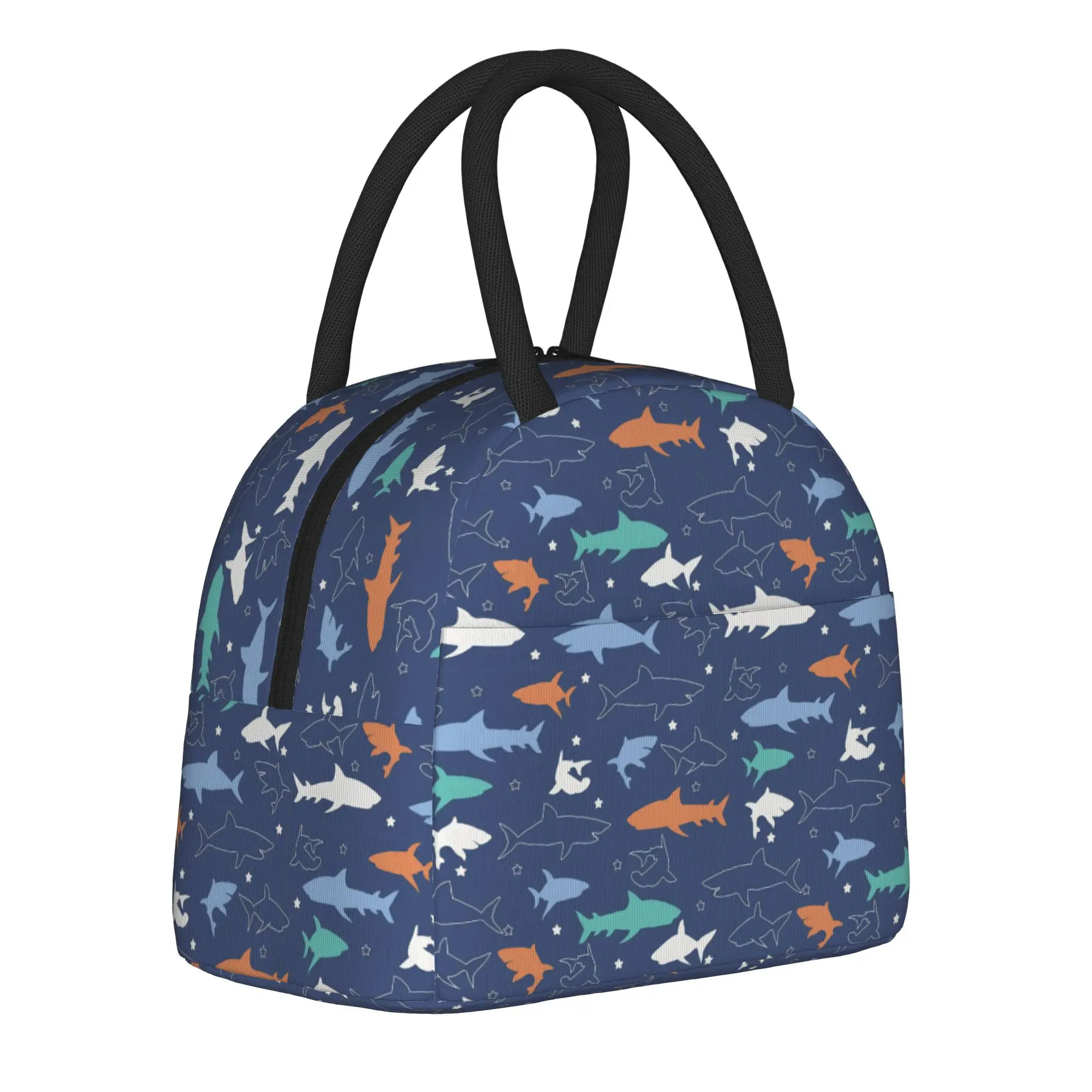 Shark Animal Insulated Lunch Bags High Capacity  Meal Container Cooler Bag Tote Lunch Box Beach  Outdoor Men Women