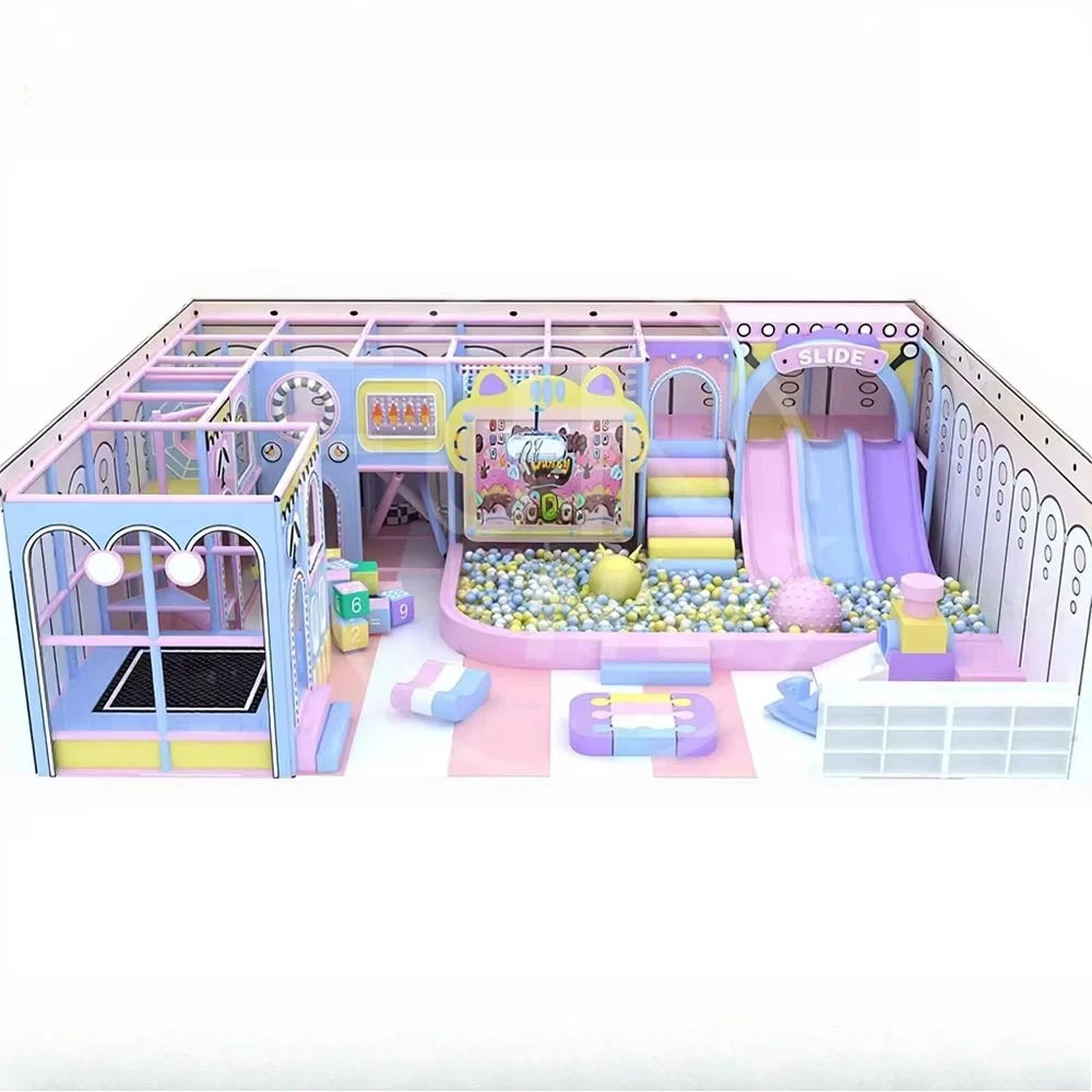 Wholesale and commercial high-quality customized soft playground equipment set Children's indoor playground with ball pool