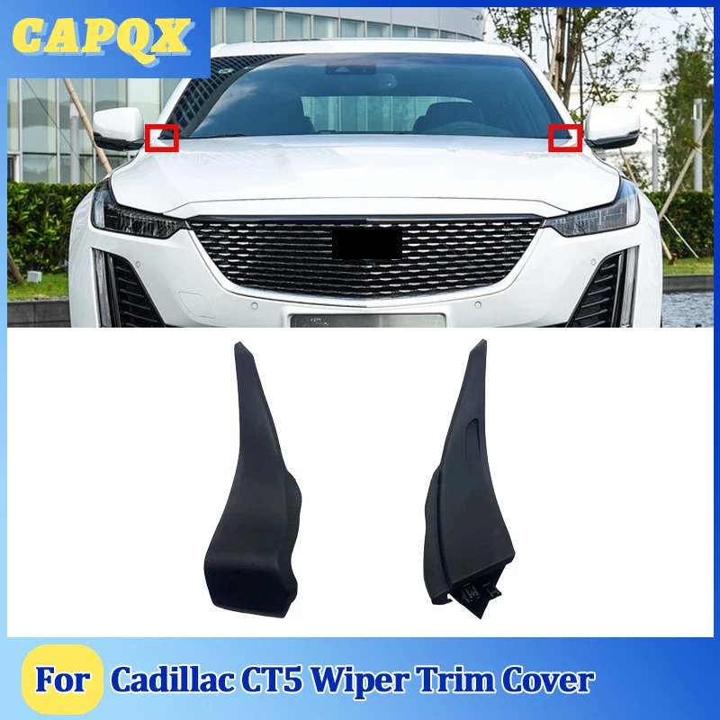 

For Cadillac CT5 Front Wiper Trim Cover Windshield Wrap Corner Fender Grille Water Deflector Plate