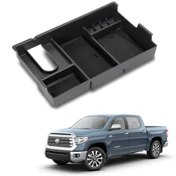 For Toyota Tundra 2007-2020 and Toyota Sequoia 2008-2020 Center Console Storage Box Armrest Box Organizer Accessories