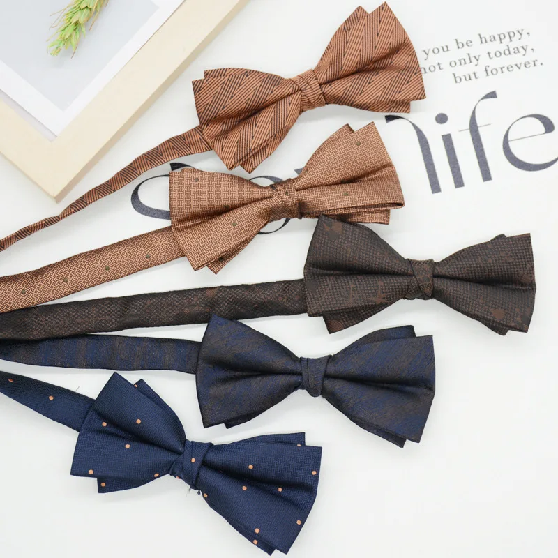 

business groom and groomsmen, hosted a personalized and casual performance with a bow tie