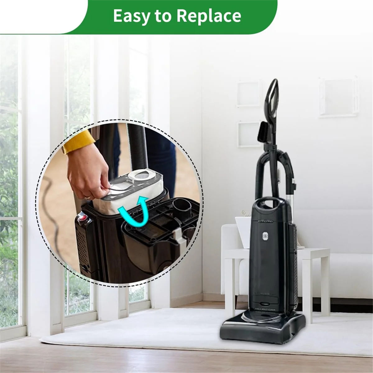 

8 шт. сменные вакуумные мешки для пыли для Riccar R25 Series R25S, R25D, R25P вертикальный фильтр для пылесоса, часть R25HC-6