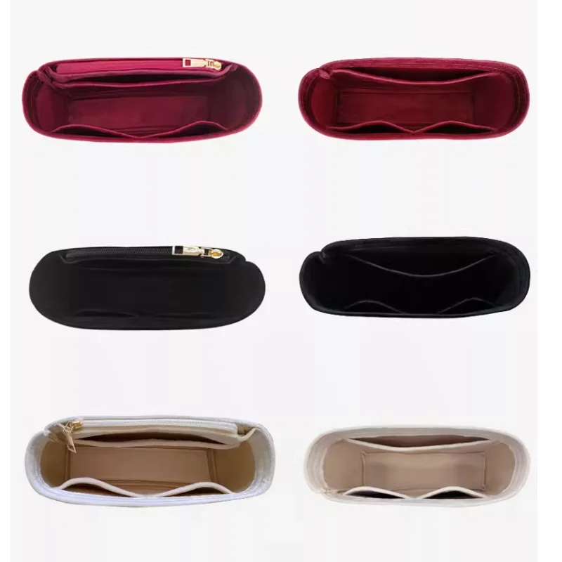 【Material upgrading】Bag Organizer Insert For Channel 22 BAG Organiser Divider Shaper Suede Felt Inner Makeup Bag