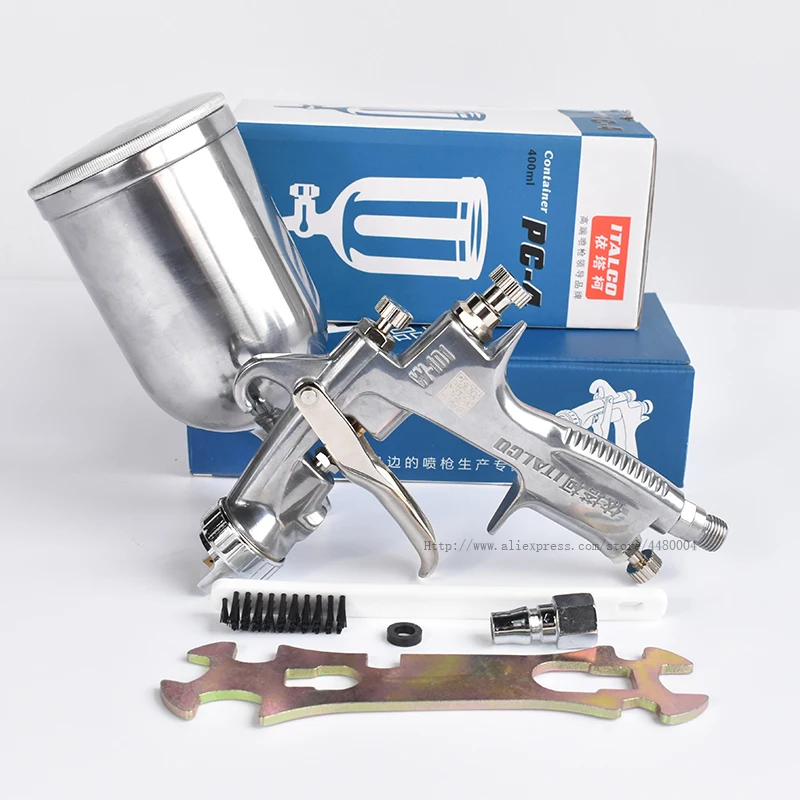 ITALCO spray gun gravity spray gun, 1.5mm Stainless steel nozzle 400CC cup high quality automotive spray tool