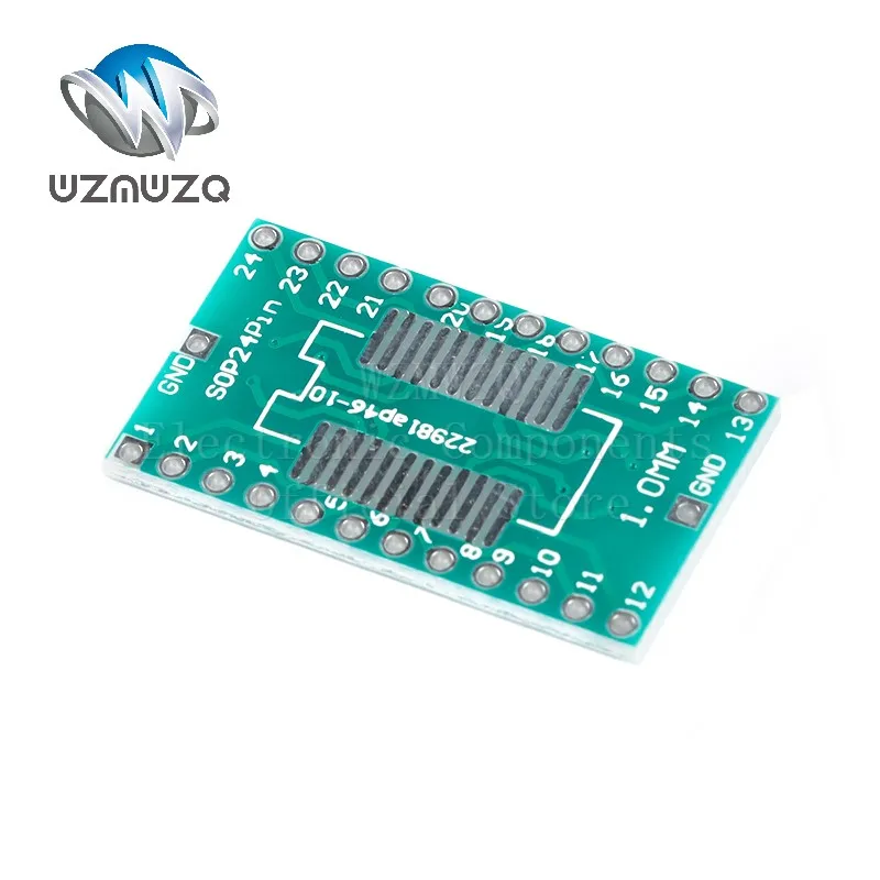 10PCS TSSOP20 SSOP20 SOP-20 SOP20 to DIP20 PCB Transfer Board DIP Pin Board Pitch IC Adapter plate Conversion board 0.65/1.27mm