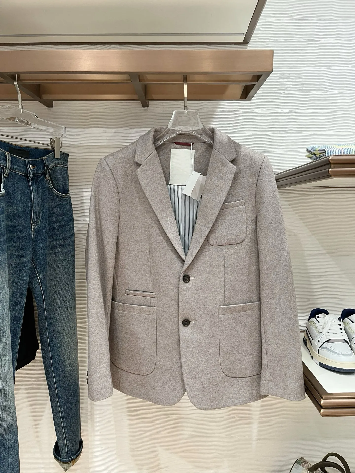 BC old money style autumn and winter cashmere business suit top men's casual blazer
