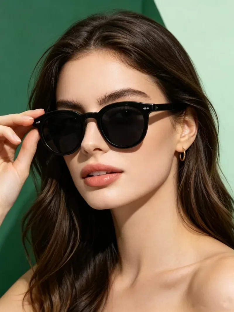 New Small Round Sunglasses for Men Women Vintage Fashion Anti Blue Light Glasses Sun Shades Driving Eyewear