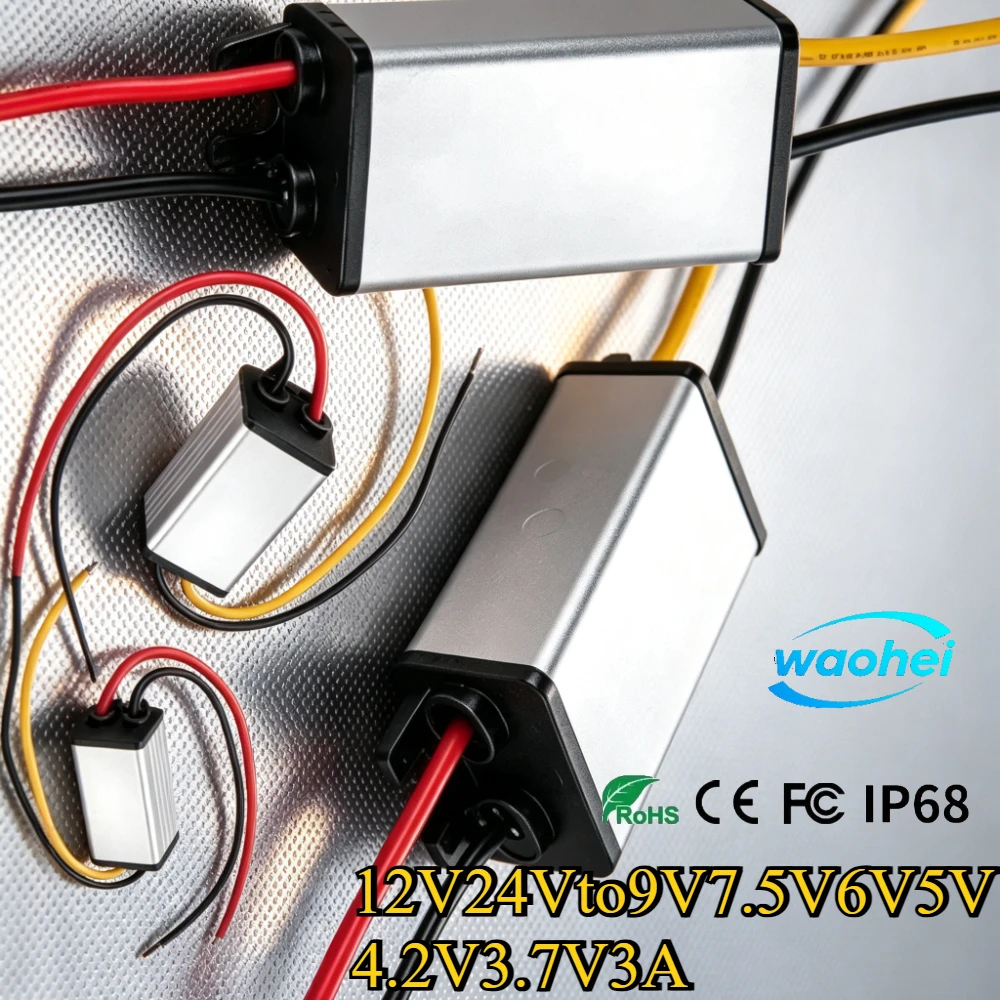 12V24V to 9V 7.5V 6V 5V 4.2V 3.7V 3A DC DC Buck Power Converter Voltage Regulator Step Dowm Power Supply Voltage Transformer CE