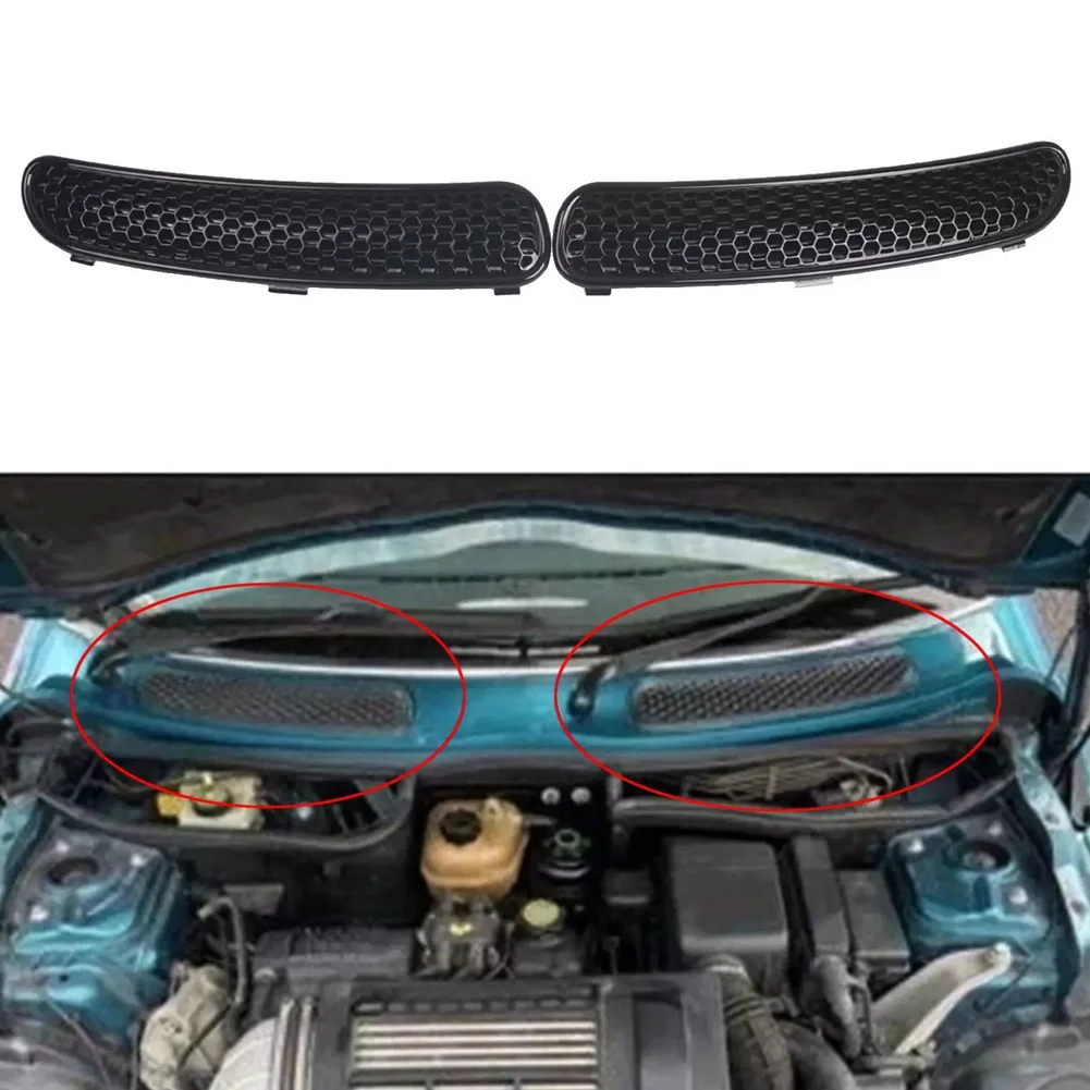 1 Pair Car Scuttle Vents Grill Cover Compatible With MINI R50 MINI R53 09/2000-11/2006 MINI R52 11/2002-07/2008 Replaces