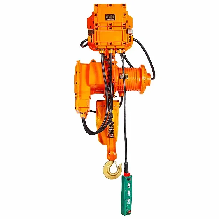 For 1 ton 2 ton 3ton 5 ton explosion-proof model electric chain hoist with hook trolley type