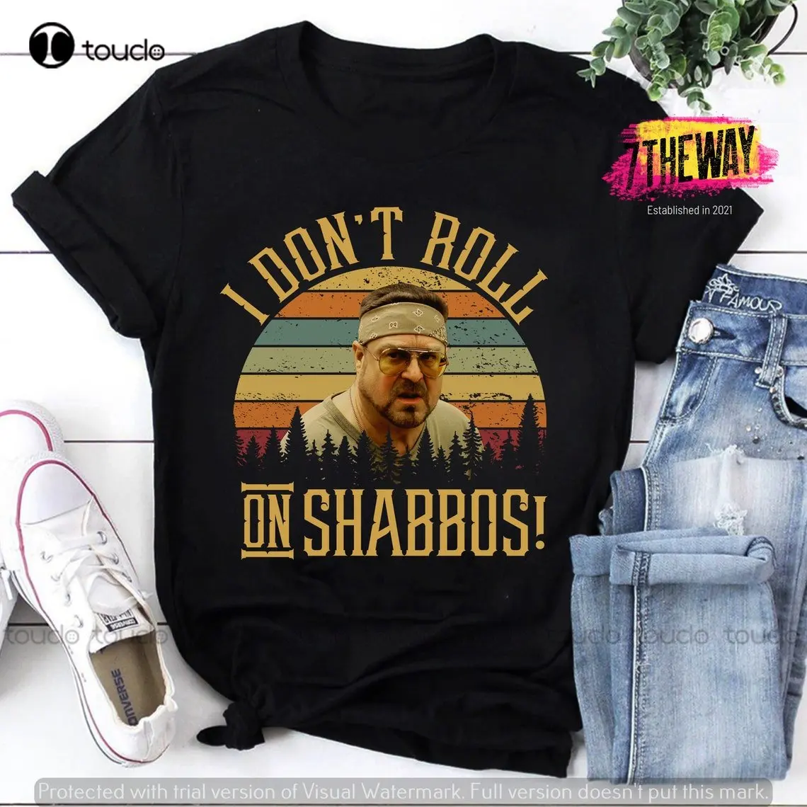 Vintage The Big Lebowski I Don’T Roll On Shabbos John Goodman Vintage T-Shirt The Big Lebowski Shirt Jeff Lebowski Dude Shirt