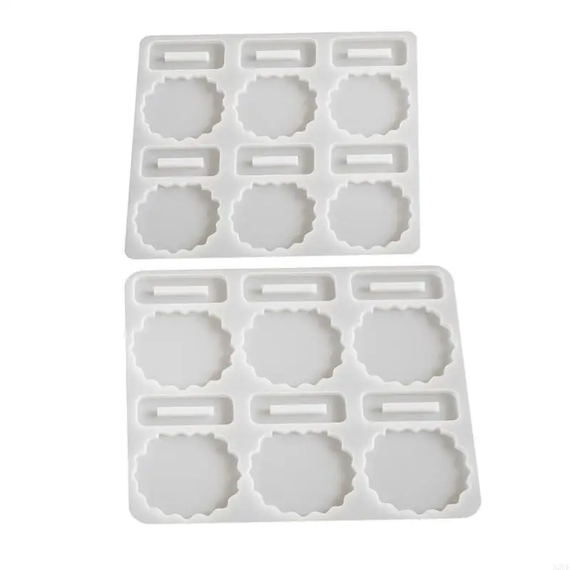 

N2UE Dried Flower Resin Photo Frame Mould Easy Release Silicone Mold for Innovative Decorations Holiday Gift Making Mold