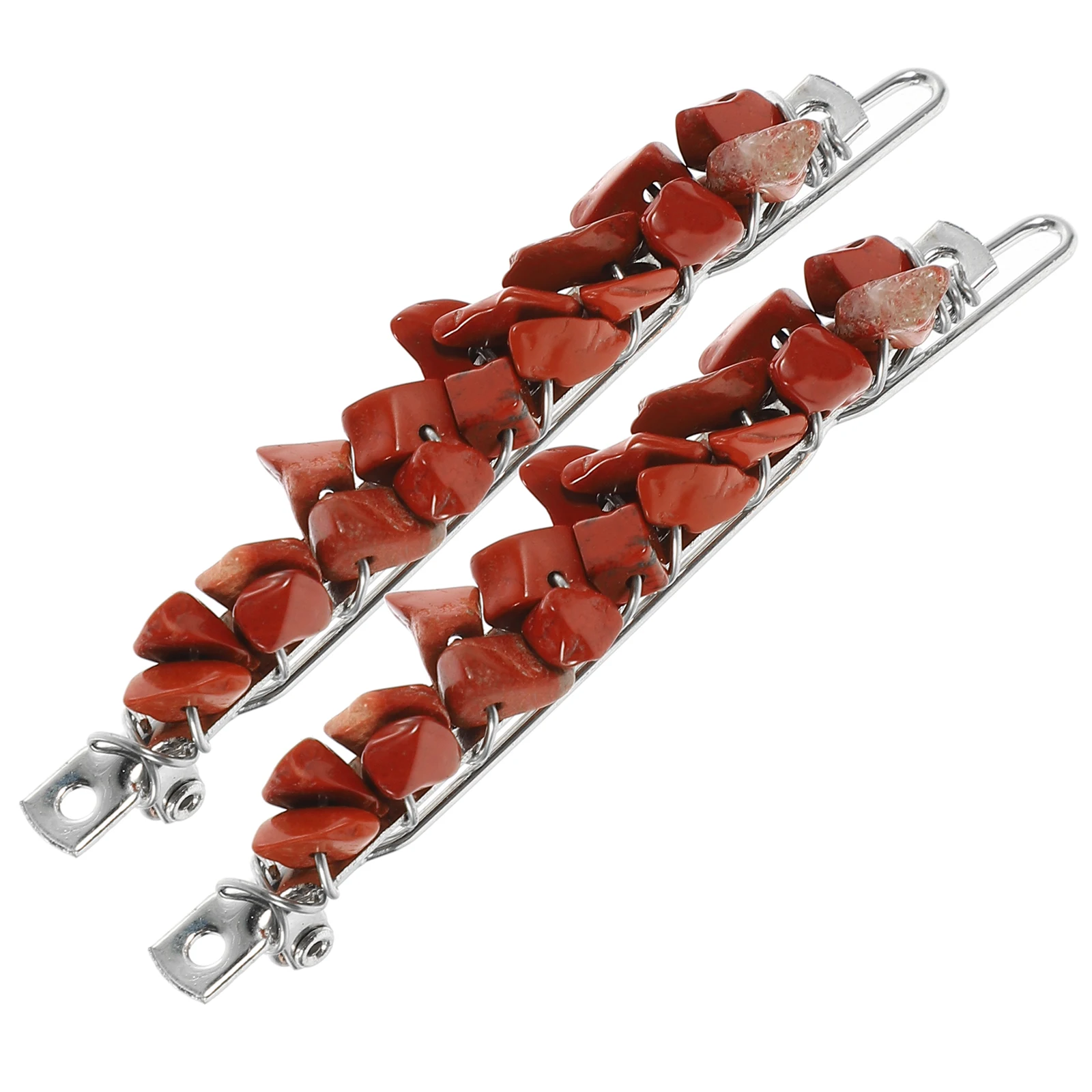 

2pcs Crystal Stones Hair Clips Metal Barrette Fashion Rhinestone Barrettes Decorative Hair Accessories For Women