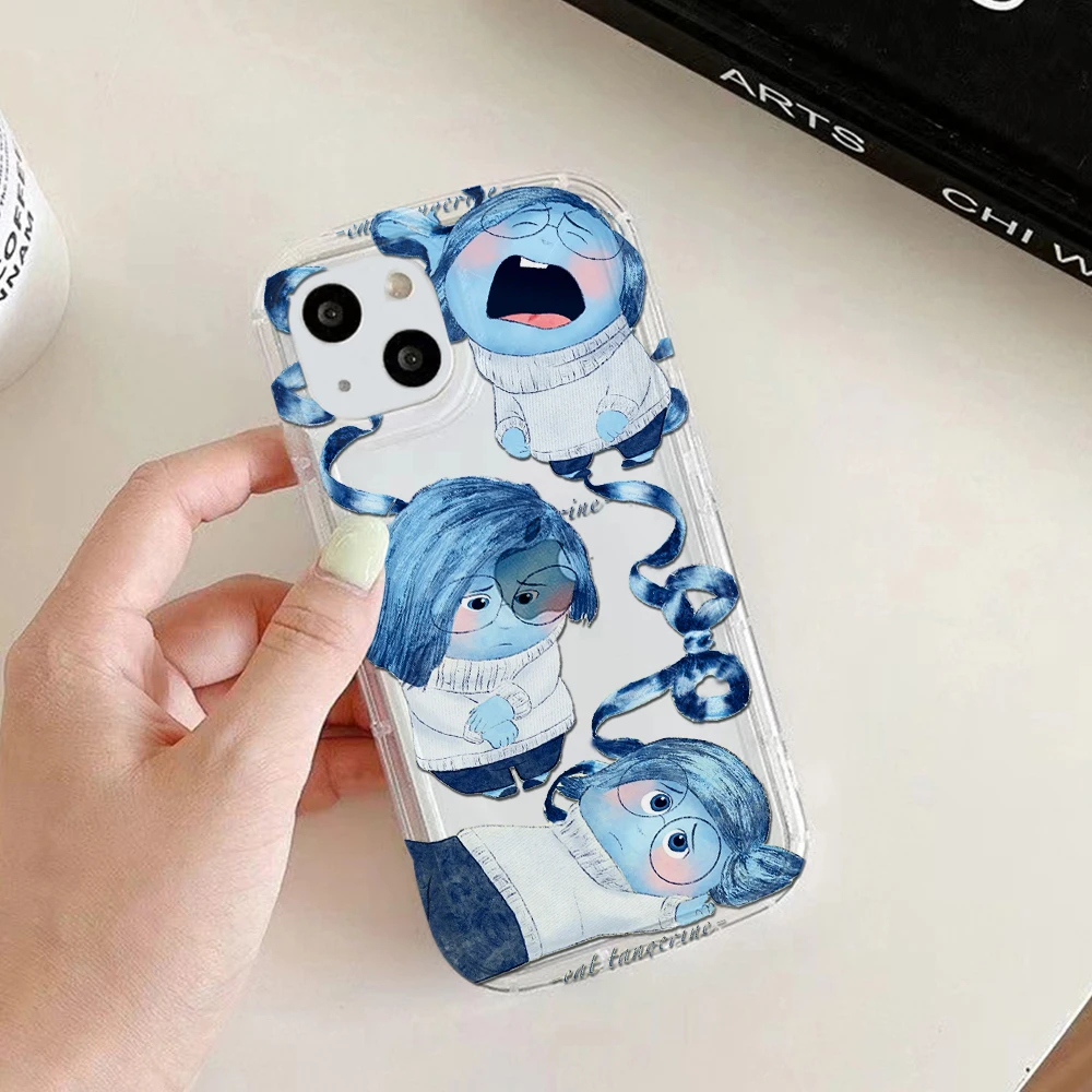 Funny Cute Inside Out 2 Clear Case for VIVO Y02 Y15S Y16 Y17S Y20 Y21 Y35 Y36 Y50 Y77 Y91 Y93 2020 5G Airbag Shockproof Cover