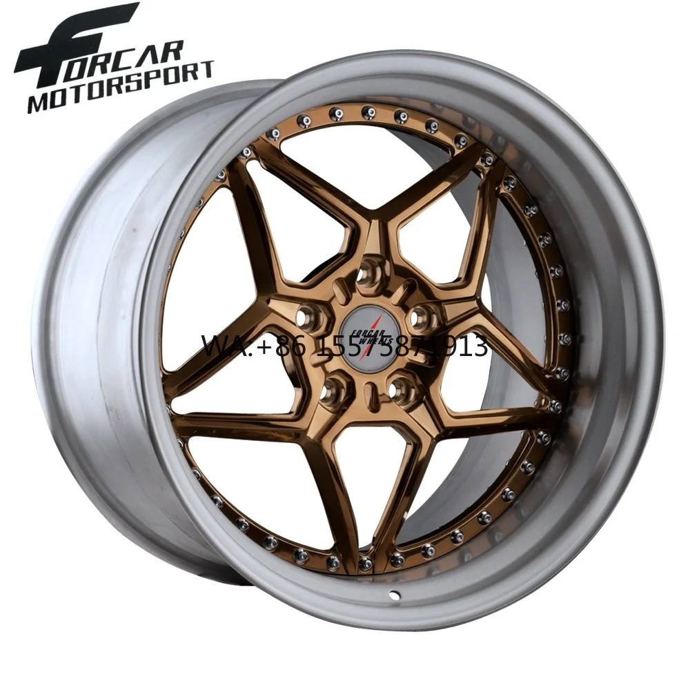 

Two-Pieces Car Rim Wheel Factory Customized Alloy Rims Wheels for Personal Use