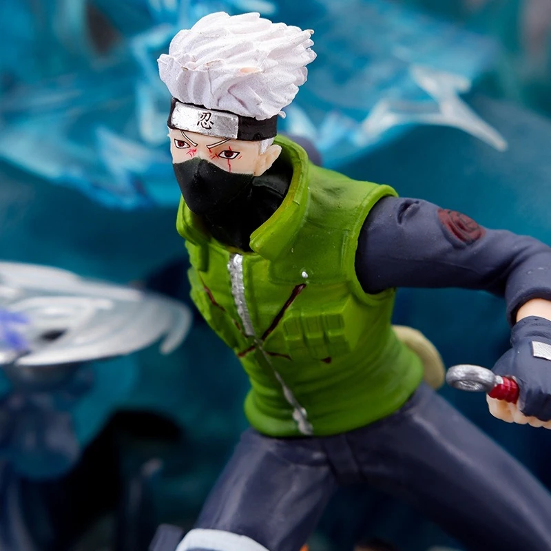 Neue 31 cm NARUTO Anime Figur Hatake Kakashi Uchiha Itachi Uchiha Sasuke Peripherie Modell Statue Desktop Ornamente Geschenke Spielzeug