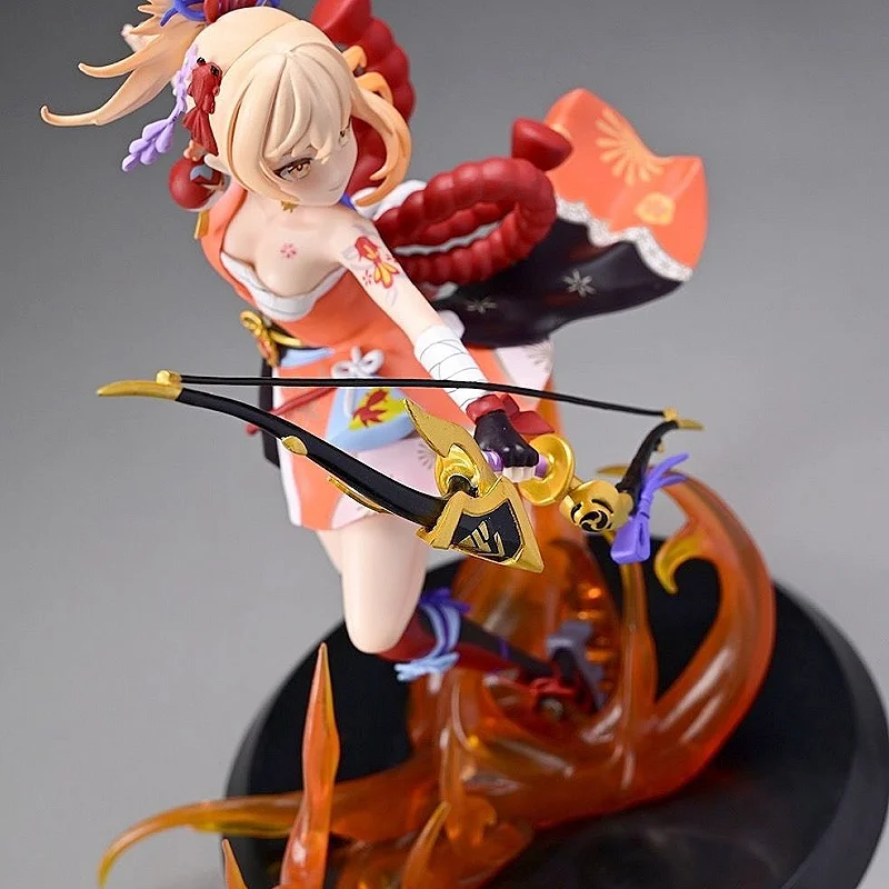 25cm Genshin Impact Figure Yoimiya Figure Anime Lesser Lord Kusanali Action Figurine Kawaii Statue Model Collection Toys