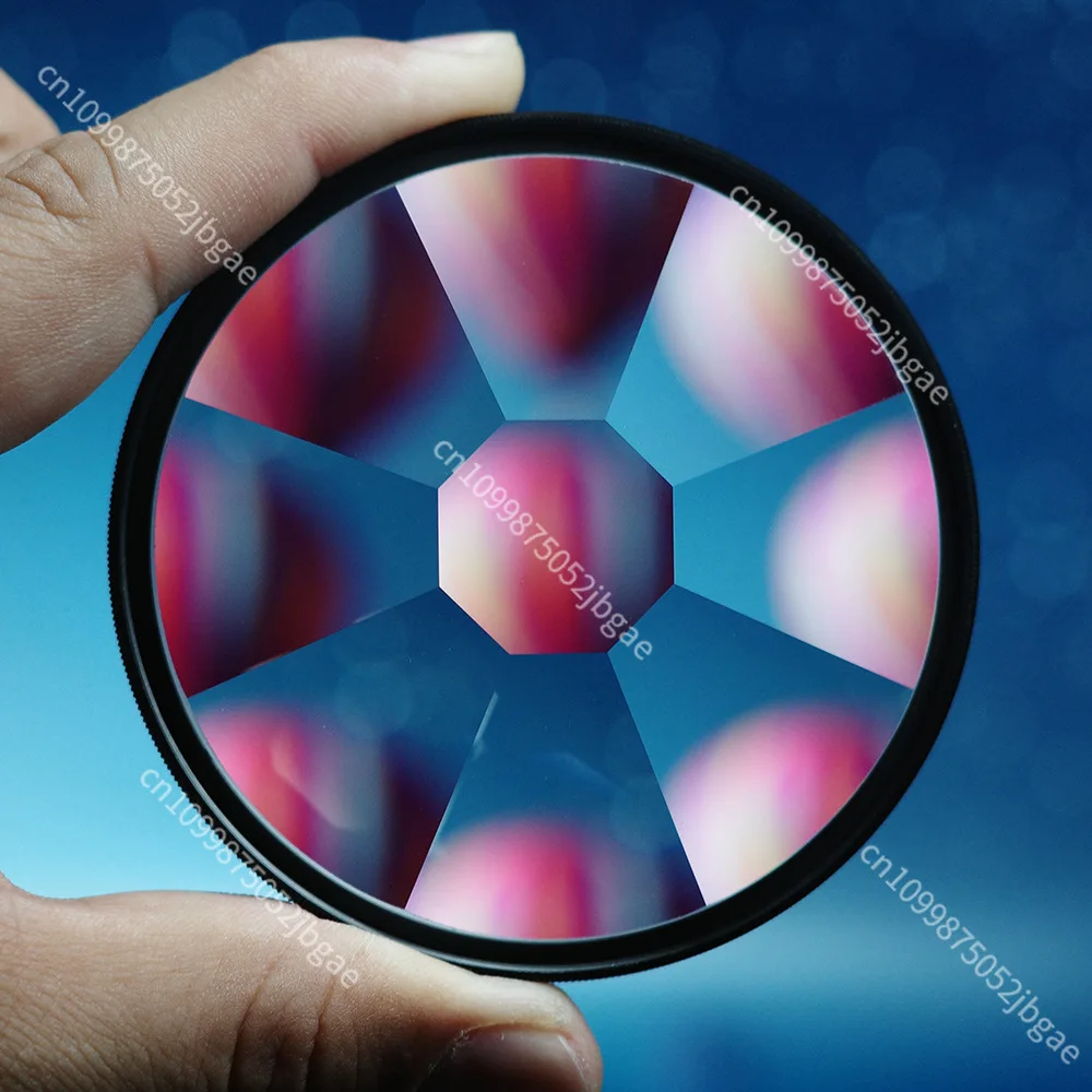 1 قطعة 8-Sided مرشح المشكال الرقيق الزجاج بريزم التصوير الفوتوغرافي الخلفية ضبابي الفيلم والتلفزيون الدعائم لكاميرا SLR #1